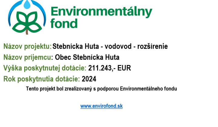 Fotka - Oznámenie o poskytnutí podpory
